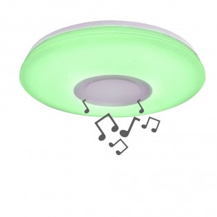 LED RGB ceiling light with loudspeaker Fanlo (36W)