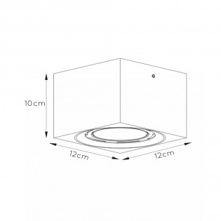 Ceiling LED Spotlight Fedler Square (12W)