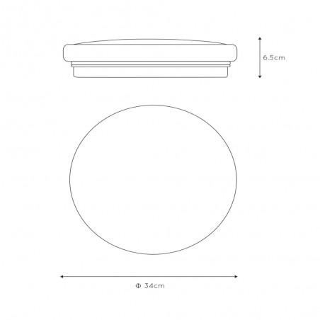 LED Ceiling Flush Light Otis Round (24W)