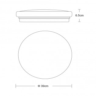 LED Ceiling Flush Light Otis Round (32W)