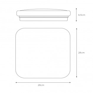LED Ceiling Flush Light Otis Square (20W)