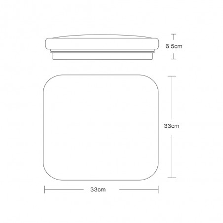 Otis Square LED-Deckenleuchte (32W)