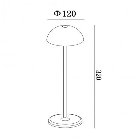 Joy Dimmbare LED-Tischleuchte für draußen (1,5W)