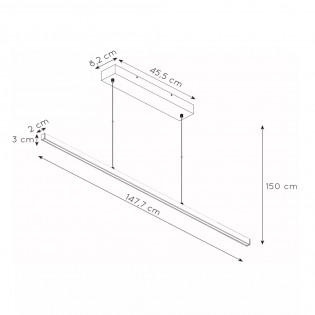 LED Pendant Lamp Sigma (38W)