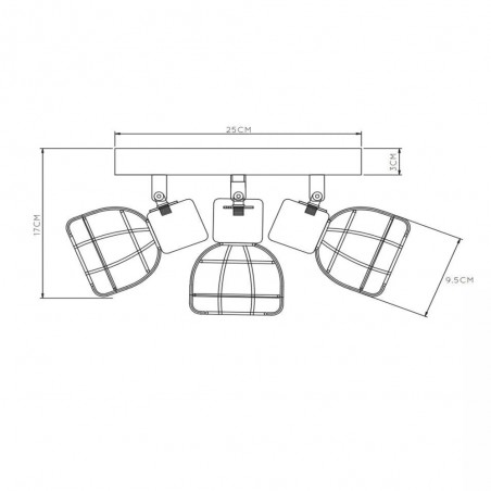 Ceiling Flush Light Filox (3 lights)