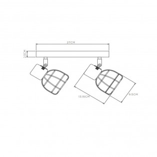 Ceiling Track Lamp Filox (2 lights)