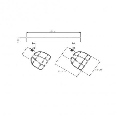 Ceiling Track Lamp Filox (2 lights)