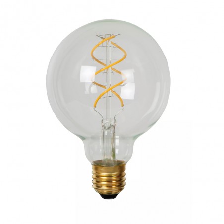LED filament bulb E27 Transparent G95 (4.9W)