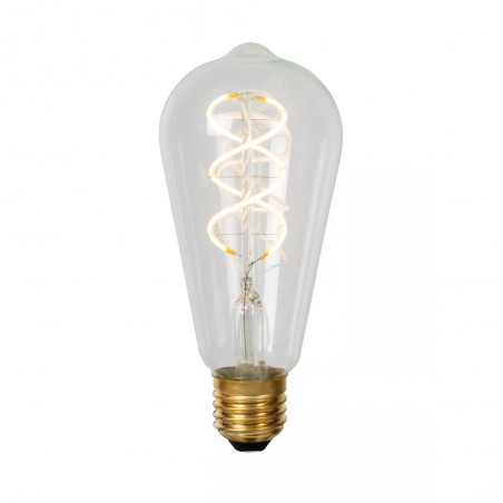 LED filament bulb E27 Transparent ST64 (4.9W)