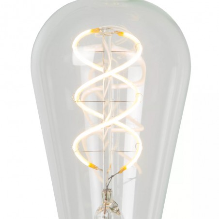 LED filament bulb E27 Transparent ST64 (4.9W)