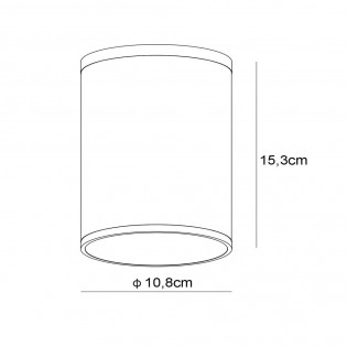 Outdoor Ceiling Spotlight Tubix