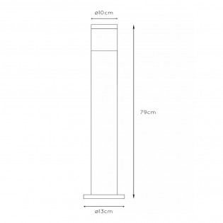 Outdoor High Bollard Lamp Fedor