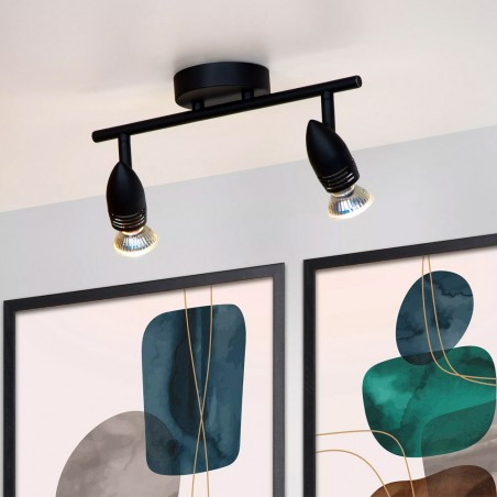 Ceiling strip spotlight Caro (2 lights)