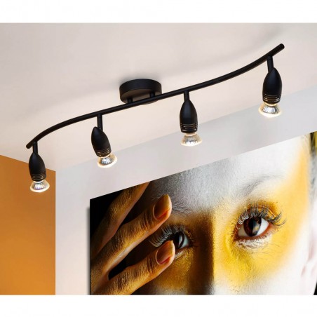 Ceiling strip spotlight Caro (4 lights)