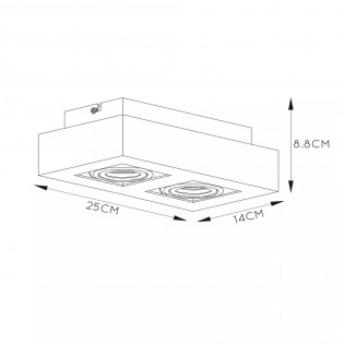 Xirax LED-Deckenstrahler (2x5W)
