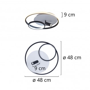 Flush light LED Garona (64W+7W)