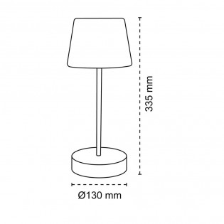 Merida Dimmbare tragbare LED-Tischlampe (3W)