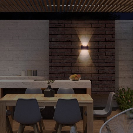 Outdoor solar LED wall lamp Nil