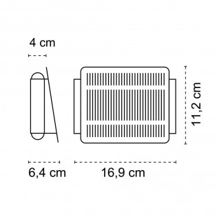Outdoor solar LED wall lamp Nil