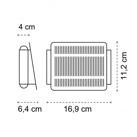Outdoor solar LED wall lamp Nil