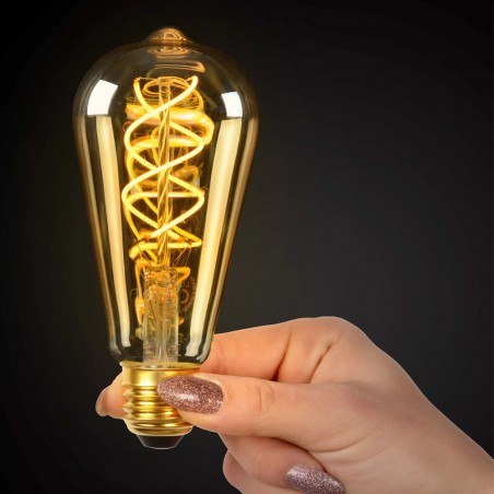 LED-Dämmerungsglühbirne E27 Amber ST64 (4W)