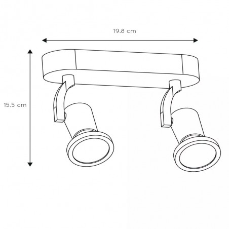 Ceiling Strip Lamp Jaster LED (2x5W)