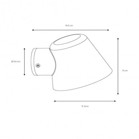 Dingo LED-Wandleuchte für den Außenbereich (5W)