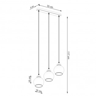Ceiling track light Alino (3 Lights)