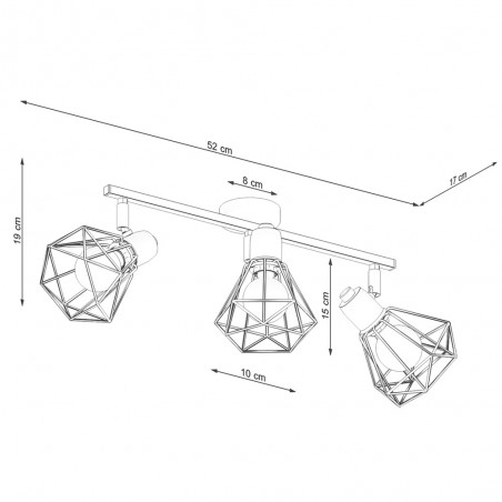 Deckenleuchte Artemis (3 Lichter)