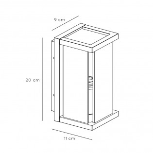 Outdoor wall lamp Claire Mini