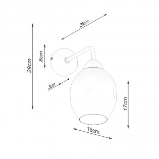 Wall lamp Fillan