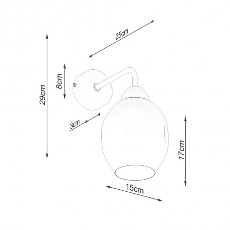 Wall lamp Fillan