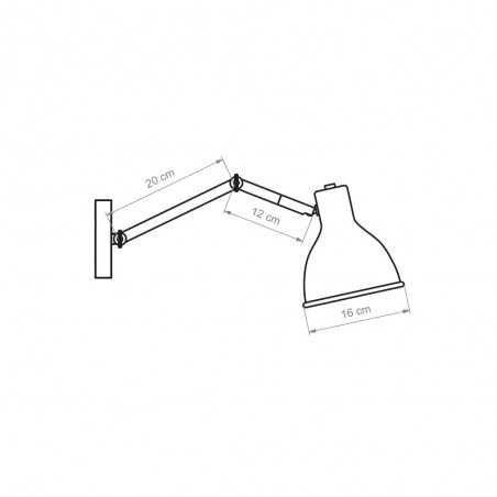 Articulated wall lamp Brondo