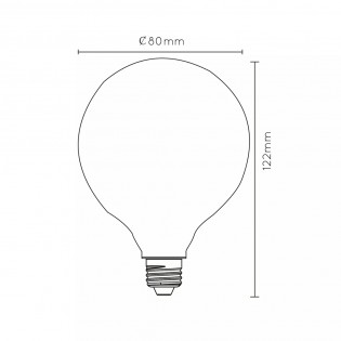 LED bulb E27 Opal G80 3-Step (8W)