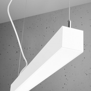 Pinne Weiße LED-Pendelleuchte (50W)