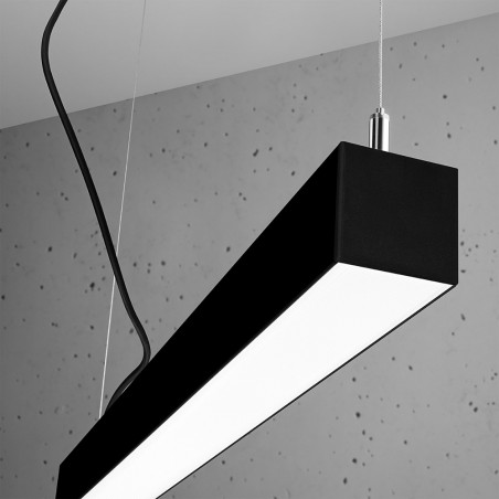 Pinne LED Deckenleuchte Schwarz (50W)