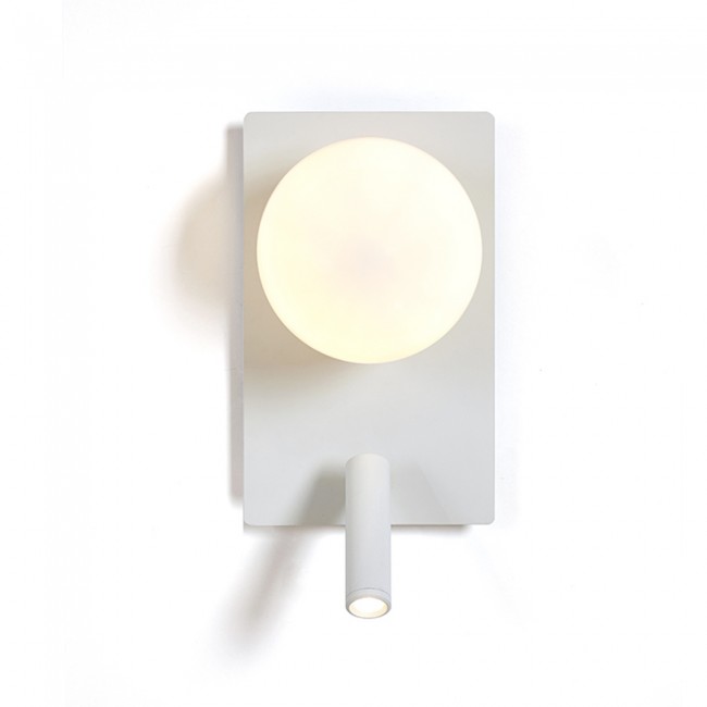Wandleuchte mit LED-Leser Glos Vertikal (3W)