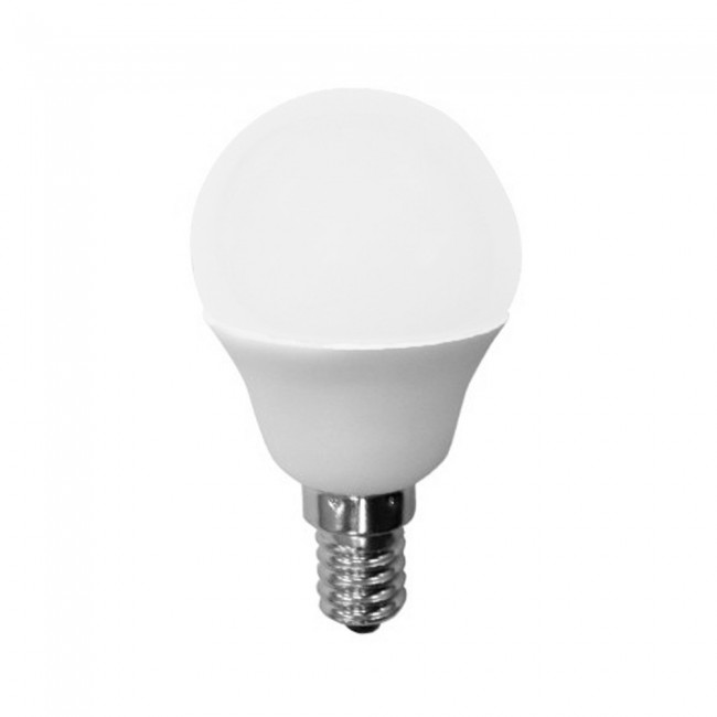 Pack 5 LED Bulbs E14 Spherical 6W (neutral light)