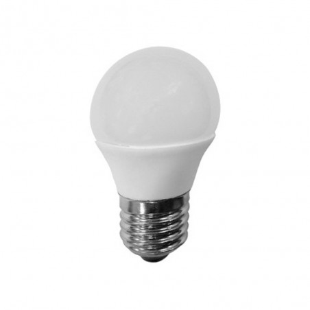 Pack 5 LED Bulbs E27 Spherical 6W (neutral light)