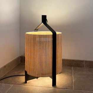 Fanal L Holz Tischlampe