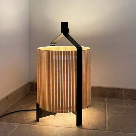 Fanal L Holz Tischlampe