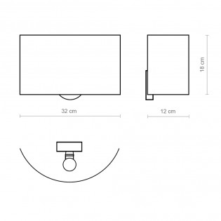 Wall lamp Corba Cotton Ribbon