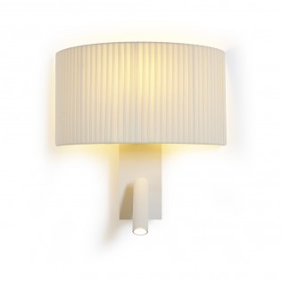 Wandleuchte mit LED-Leser Corba Wrapped Cotton (3W)