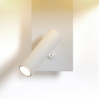 Wandleuchte mit LED-Leser Corba Wrapped Cotton (3W)
