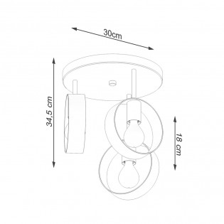 Flush light Titran (3 Lights)