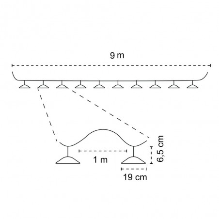 Outdoor solar LED garland Purna (8W)