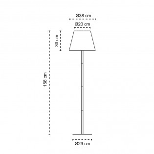 Zenda Solar LED Stehleuchte