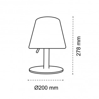 Platina Solar-LED-Tischlampe (5W)
