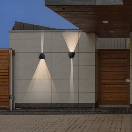 Outdoor solar LED wall lamp Zafiro