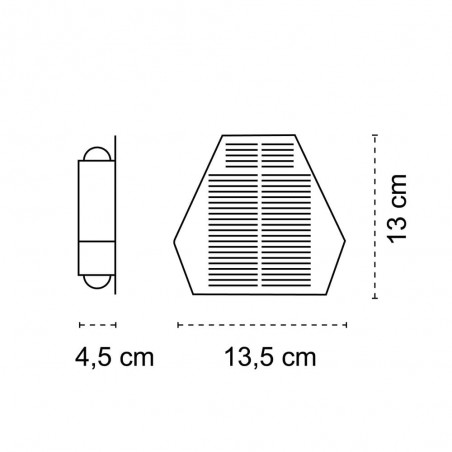 Outdoor solar LED wall lamp Zafiro